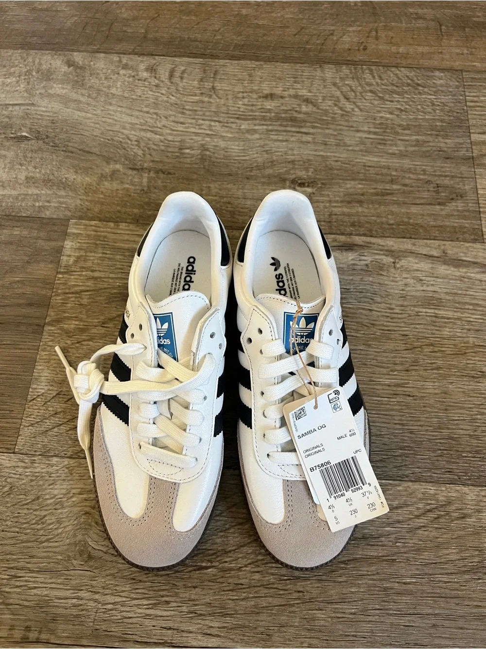 Adidas Samba OG in Cloud White Core Black Gum